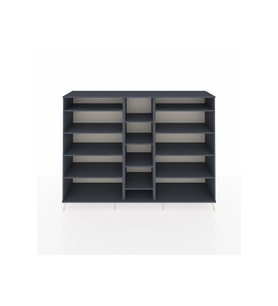 Hyperion Dolap 11 Raflı  220x44x163 Antrasit-Antrasit