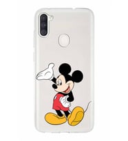 Samsung Galaxy A11   Kapak Mickey Mouse Tasarımlı Şeffaf Silikon Kılıf