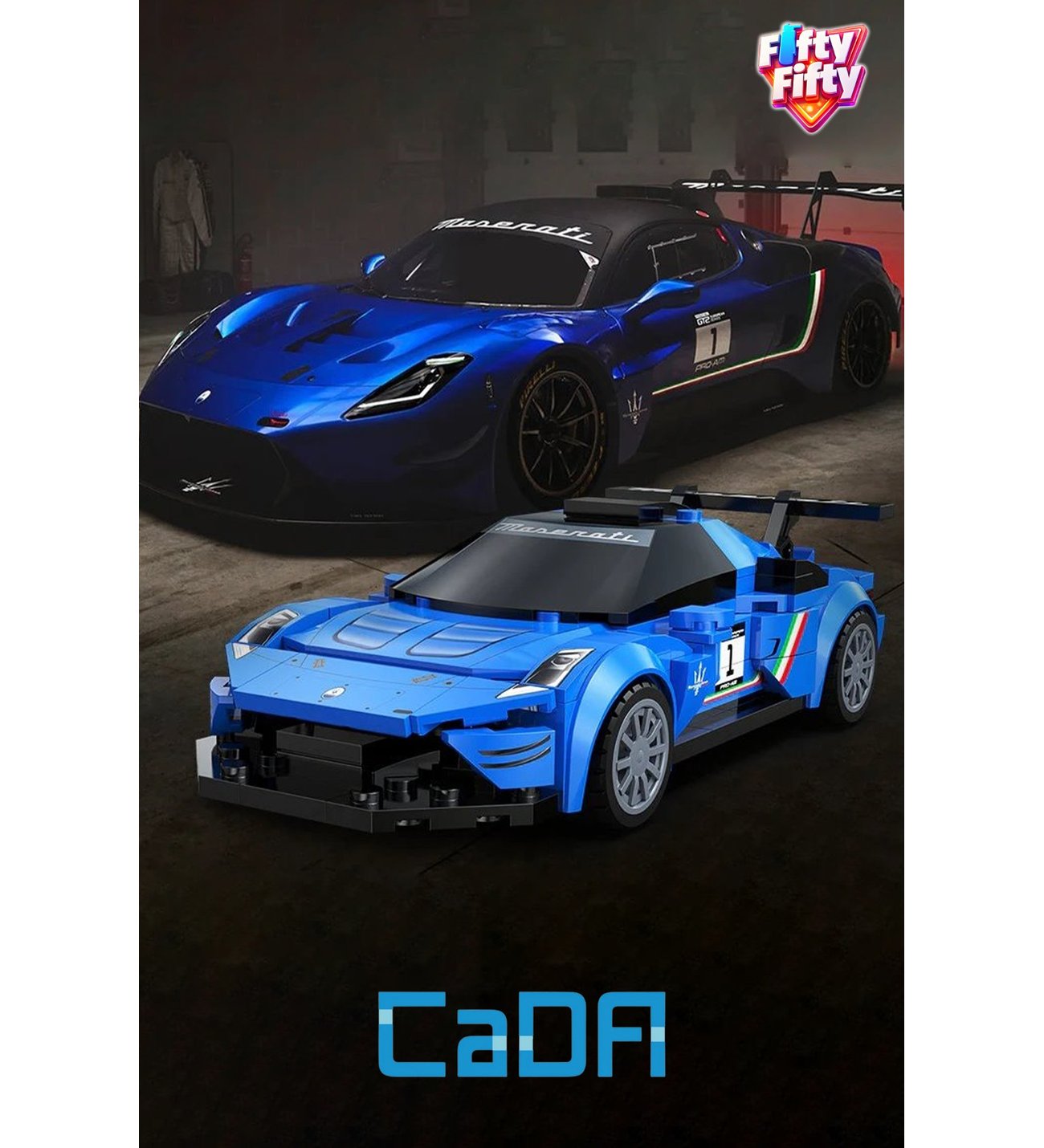 Cada Maserati GT2 1:24 C55031W (240 Parça) Oyuncak Yapım Seti Blok