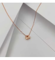 Gümüş Ay Yıldız Minimal Kolye 925 Ayar 