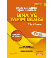 Emsal Yayınları Aöf Bina Ve Yapım Bilgisi Konu Anlatımlı Soru Bankası (Çok Renkli)