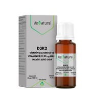 Venatura Vitamin D3K2 Vitamin D3 1000IU Vitamin K2 11.25mcg Damla 20ml