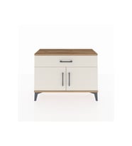Arges Şifonyer Tek Raflı Tek Çekmeceli 2 Kapaklı 88x30x64 Çam-Aytaşı