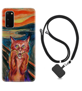 Samsung A02S A03S A10 A12 A13 A21S A22 Kılıf Boyun Askılı Silikon Tablo Cat 1788