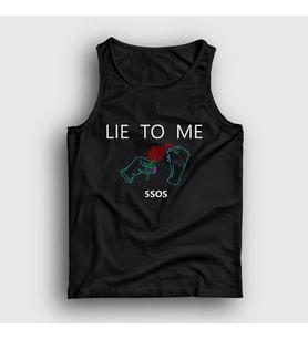 Presmono Unisex Siyah Lie 5 Seconds Of Summer Atlet 78873tt