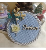 Söz-Nişan-Nikah-Kına-Bebek Hediyelik Beyaz Ahşap Magnet
