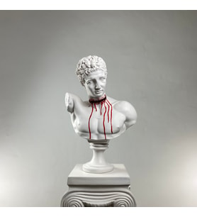 Hermes 'Cut Throat' Dekoratif Heykel, Pop Art Roma Yunan Heykelleri