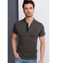 T8560 DEWBERRY T-SHIRT-HAKİ