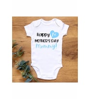 Happy First Mothers Day 2 Organik Baskılı Çıtçıtlı Body