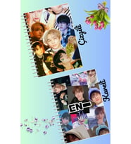 Enyphen kpop defter seti 2 adet A4 boyutu 21*30 çizgili + kareli 60 syf