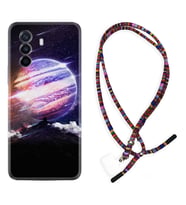 Huawei Nova Y70 Y90 Nova 9 SE  Kılıf Boyun Asklı Rasta Silikon Super Planet 1797