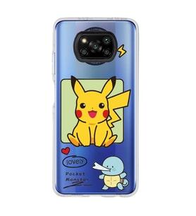 Poco X3 Pro / X3 NFC Uyumlu Pokemon Pikachu Tasarımlı Şeffaf Telefon Kılıfı