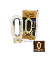 BÜYÜK OVAL 3 RENK LED DOKUNMATİK USB ŞARJLI MASA LAMBASI (5057)