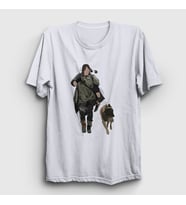 Presmono Unisex Beyaz Daryl Dixon V3 The Walking Dead T-Shirt 520833tt (Beyaz)