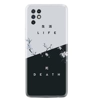 Infinix Note 10 Kılıf Resimli Desenli Baskılı Silikon Kılıf Life and Death 1339