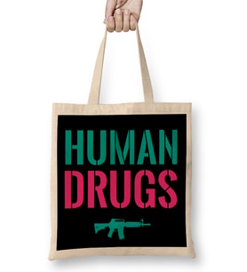 Human Drugs Worn By Joe Strummer The Clash Bez Çanta Uzun Saplı
