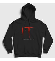 Presmono Unisex Siyah Chapter Two Pennywise Stephen King It Kapüşonlu Sweatshirt 370687tt
