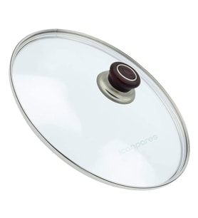 Tencere Sahan Tava Cam Kapağı Kapak 32 cm Vişne Çürüğü Tutma Tepesi
