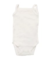 Unisex Ekru İp Askılı Çıtçıtlı Badi Zıbın