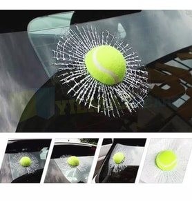 Cam Kırık Tenis Topu Oto Sticker Araba Etiket Yapıştırma 3D Gerçek Top