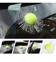Cam Kırık Tenis Topu Oto Sticker Araba Etiket Yapıştırma 3D Gerçek Top