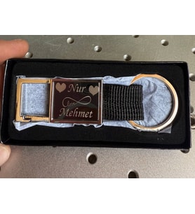 Kişiye Özel Klipsli Metal Anahtarlık  Şık ve Anlamlı Hediye Seçeneği