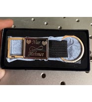Kişiye Özel Klipsli Metal Anahtarlık  Şık ve Anlamlı Hediye Seçeneği