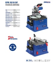 EXEN EPR 3210 DF 210mm Elektrikli Çift Fonksiyonlu Gönye Kesme Makinası EX038025