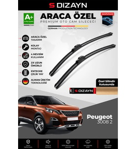 Drs Tuning Peugeot 3008 2 Ön Cam Silecek Seti 2016-2023 Premium Araca Özel 70-40 Cm A+ Kalite