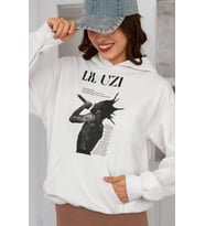 Lil Uzi Rapper Baskılı Unisex Oversize Şarkıcı Hoodie
