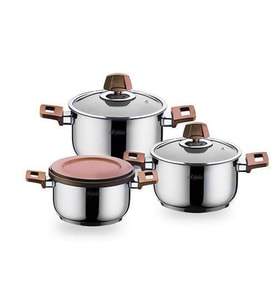 Aryıldız Piazza 3 Parça Tencere Set Rose Gold