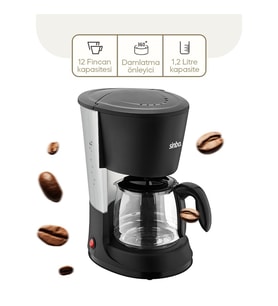 2İN1 FİLTRE KAHVE - ÇAY DEMLEME MAKİNESİ 1.2LT CAM HAZNE - SU SEVİYE GÖSTERGE SCM-2938 (5343)