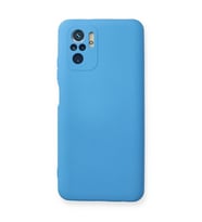 Xiaomi Redmi Note 10 Kılıf Nano İçi Kadife Silikon - Mavi