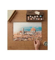 Floransa Michelangelo Meydanı Tasarımı 240 parça Ahşap Puzzle Ahşap Kutuda MP01703