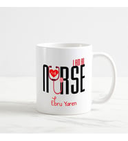 Hemşire Kupa Bardak (4. Tasarım) (Beyaz)