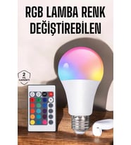 Led Ampul Enerji Dostu Rgb Işıklı 100w Led Işık