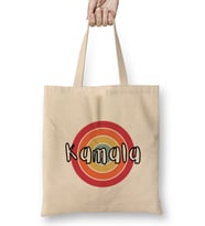 Democrat Kamala Harris 2024 - Vintage Retro Rainbow Style Bez Çanta Uzun Saplı