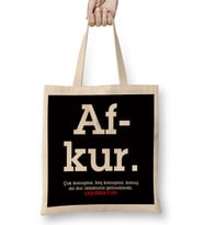 Afkur Karadeniz Bez Çanta Uzun Saplı