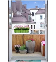 Balkon Çiti Gölgelik Doğal Kamış Hasır Bambu Yükseklik 1 Metre Uzunluk 3 Metre (Sarı)