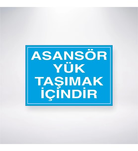 Asansör Yük Taşımak İçindir 21x35 Arkası Yapışkanlı Levha