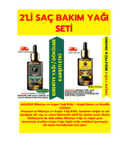 BİBERİYE VE ARGAN YAĞI İKİLİSİ – %100 SAF, DOĞAL, SOĞUK PRES VE VEGAN BAKIM SETİ (2X20 ML)