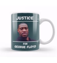 Justice For George Floyd 4 Black Lives Matter Kupa Bardak Porselen