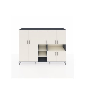 Hyperion Dolap 13 Raflı 7 Kapaklı 220x44x163 Antrasit-Aytaşı