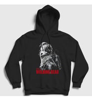 Presmono Unisex Siyah Daryl Dixon V2 The Walking Dead Kapüşonlu Sweatshirt 520807tt