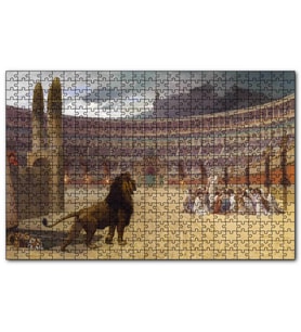 Cakapuzzle Martryrs'in Son Duası Tablo Arena Aslan  Puzzle Yapboz MDF (Ahşap) (120 Parça)