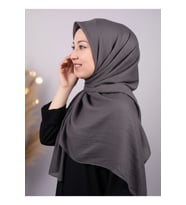 Düz Renk Kraş Bambu Eşarp - Desen-01 - Renk-03