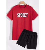 Spooky Şort T-shirt Spor Eşofman Takımı