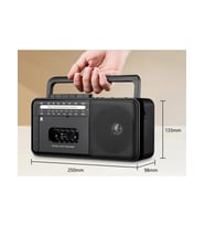 Knstar PX-680BT Fm Radyo-Usb-Mp3 Player Bluetoothlu Kaset Çalar Siyah