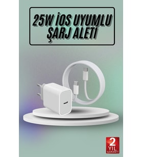Type-C Destekli Hızlı Şarj Adaptörü iPhone 15 Serisi ile Uyumlu