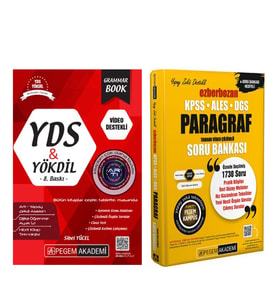 Pegem Yayınları YDS YÖKDİL Grammar Book ve Ezberbozan Paragraf Soru Bankası Seti 2 Kitap